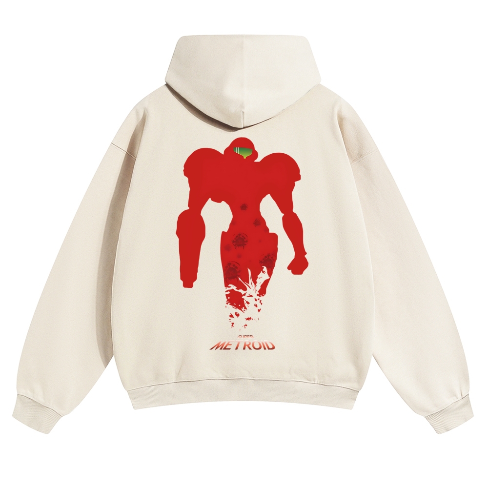 Metroid Vintage Cotton Hoodie
