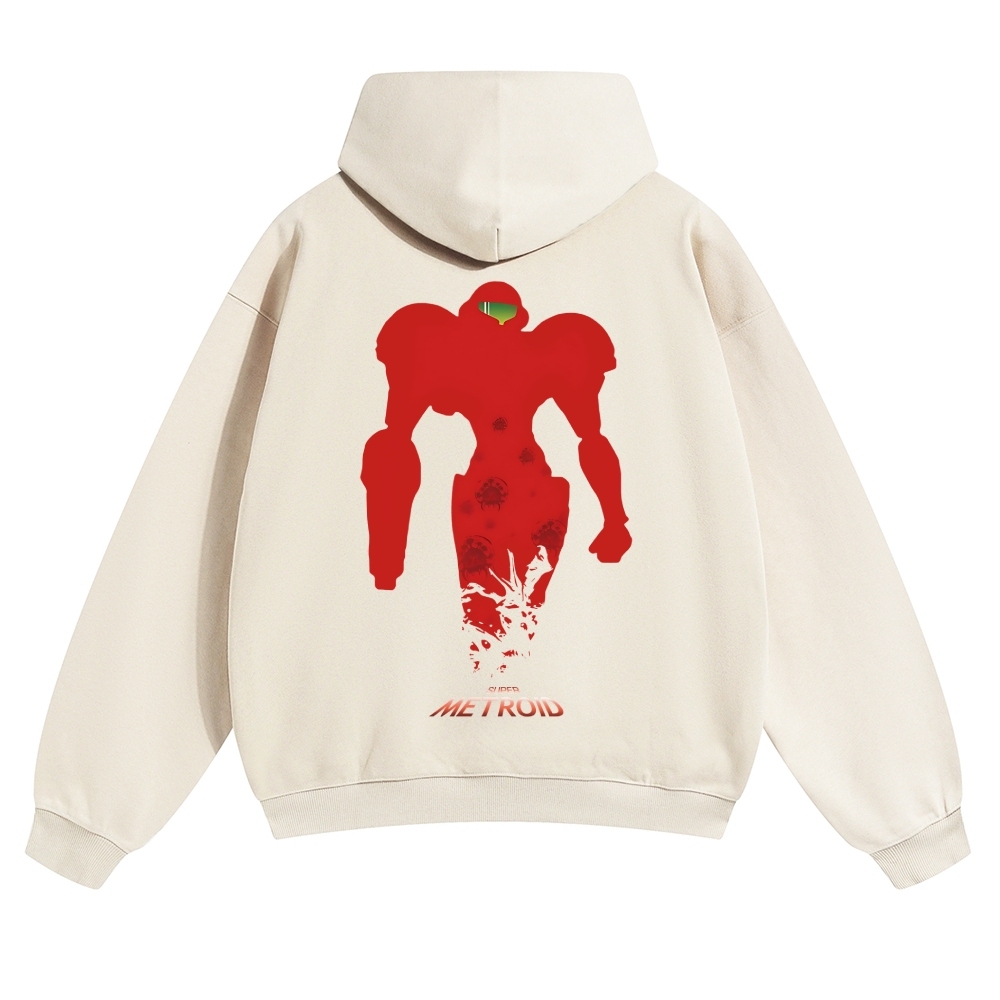 Metroid Vintage Cotton Hoodie