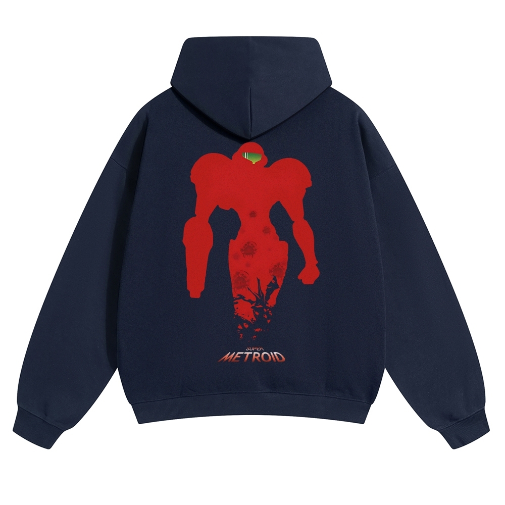 Metroid Vintage Cotton Hoodie