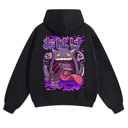 Gengar Vintage Cotton Hoodie