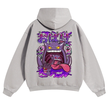 Gengar Vintage Cotton Hoodie
