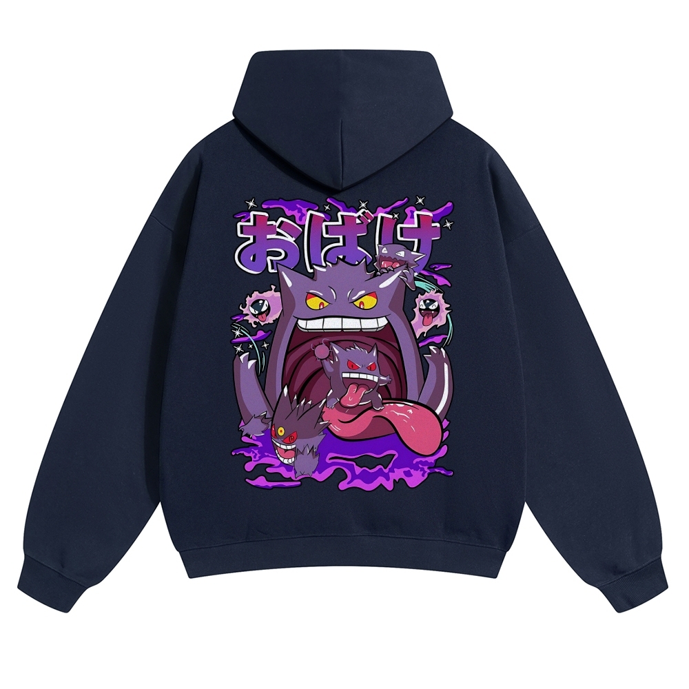 Gengar Vintage Cotton Hoodie