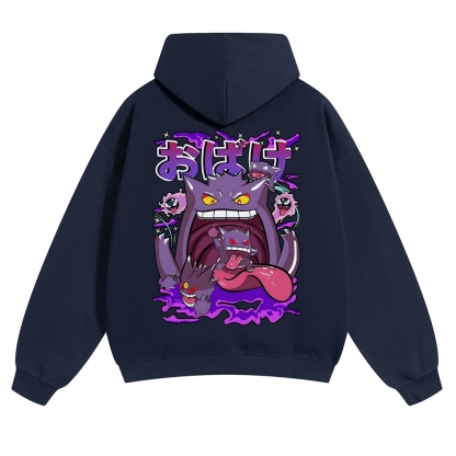 Gengar Vintage Cotton Hoodie