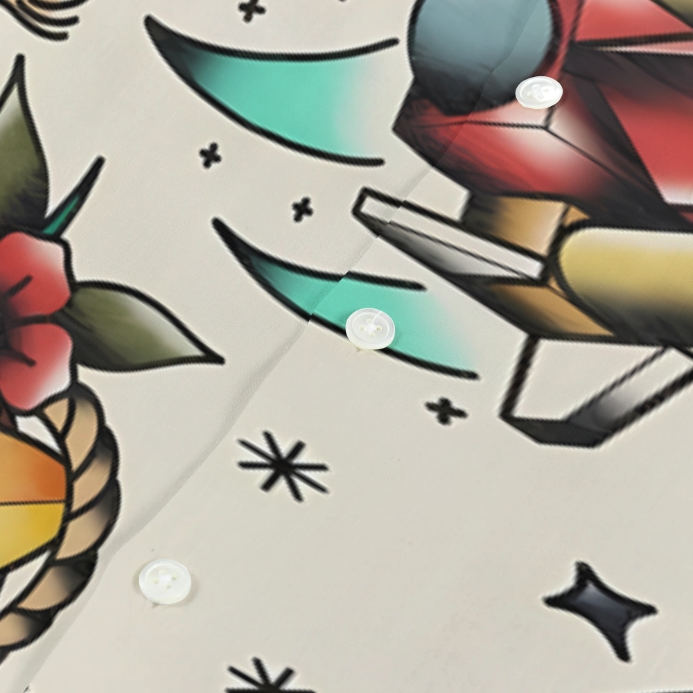 Kingdom Hearts Japanese Style Camp Shirt