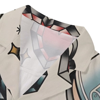 Zelda Traditional Tattoo Japanese Style Camp Shirt