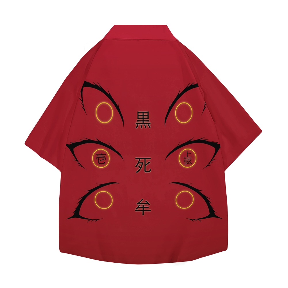 Demon Slayer Kokushibo Japanese Style Camp Shirt