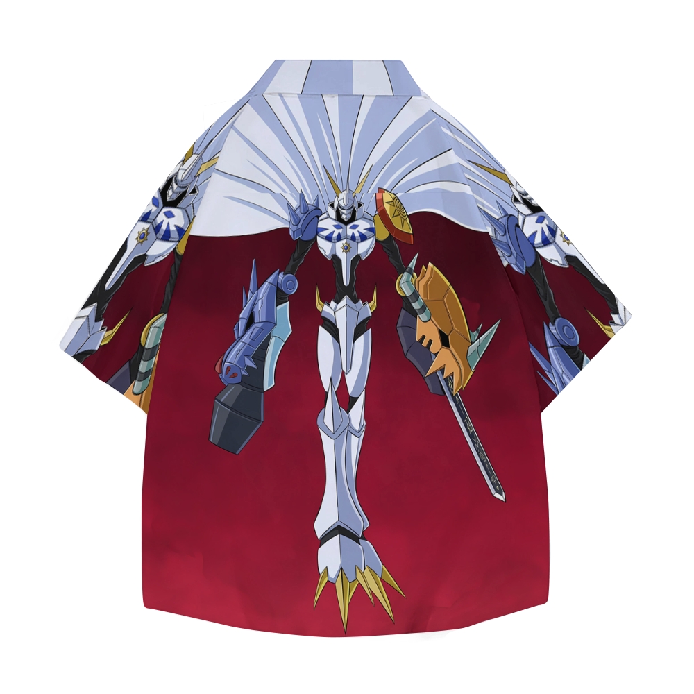 Digimon Omegamon Japanese Style Camp Shirt