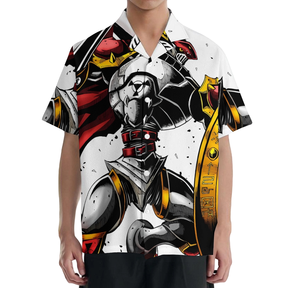 Dukemon Digimon Japanese Style Camp Shirt