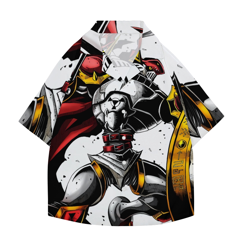 Dukemon Digimon Japanese Style Camp Shirt