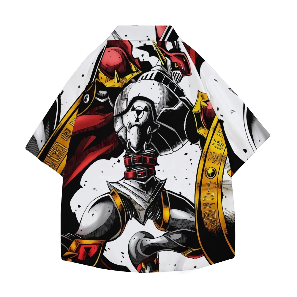 Dukemon Digimon Japanese Style Camp Shirt