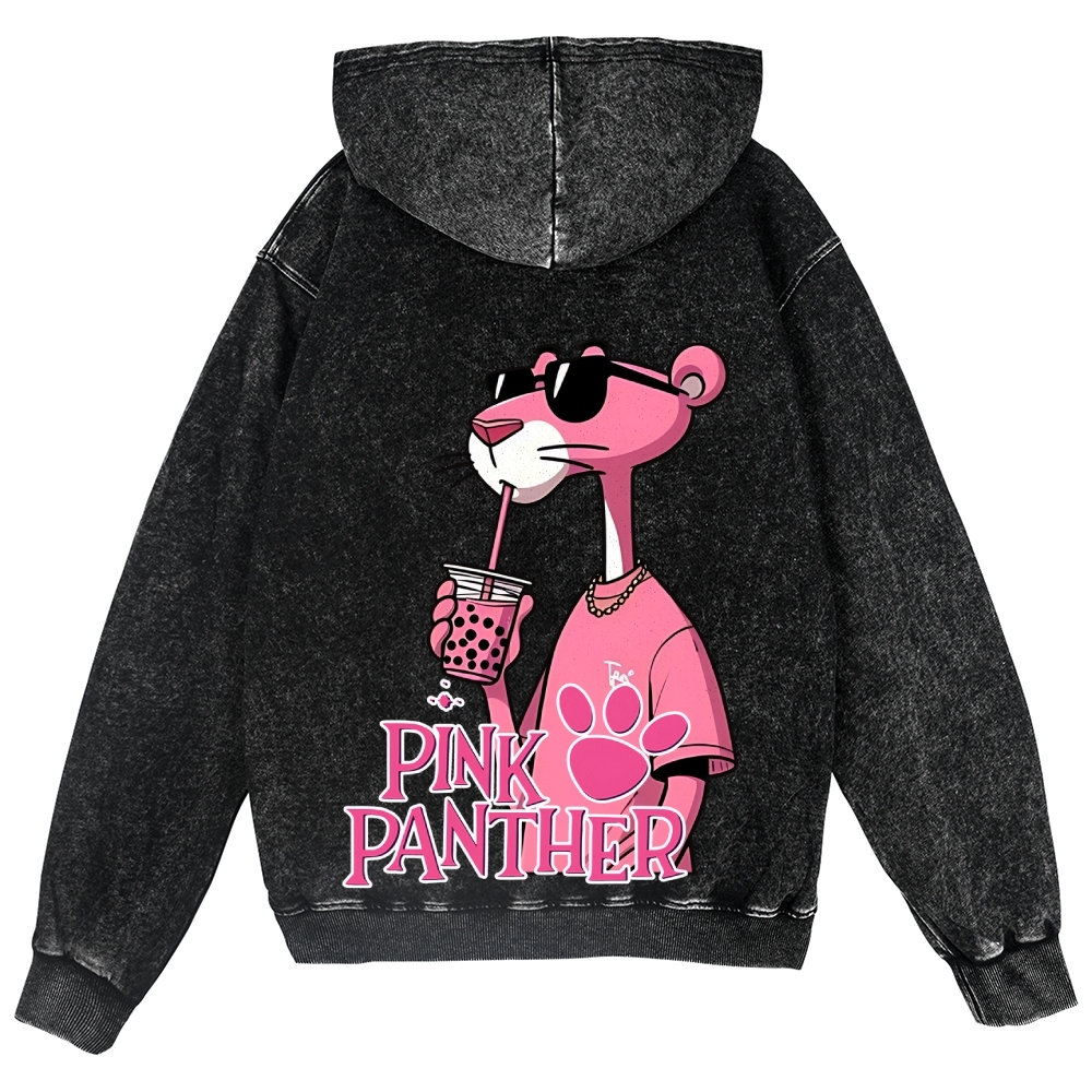 Pink Panther Vintage Wash Zip Hoodie