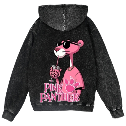 Pink Panther Vintage Wash Zip Hoodie