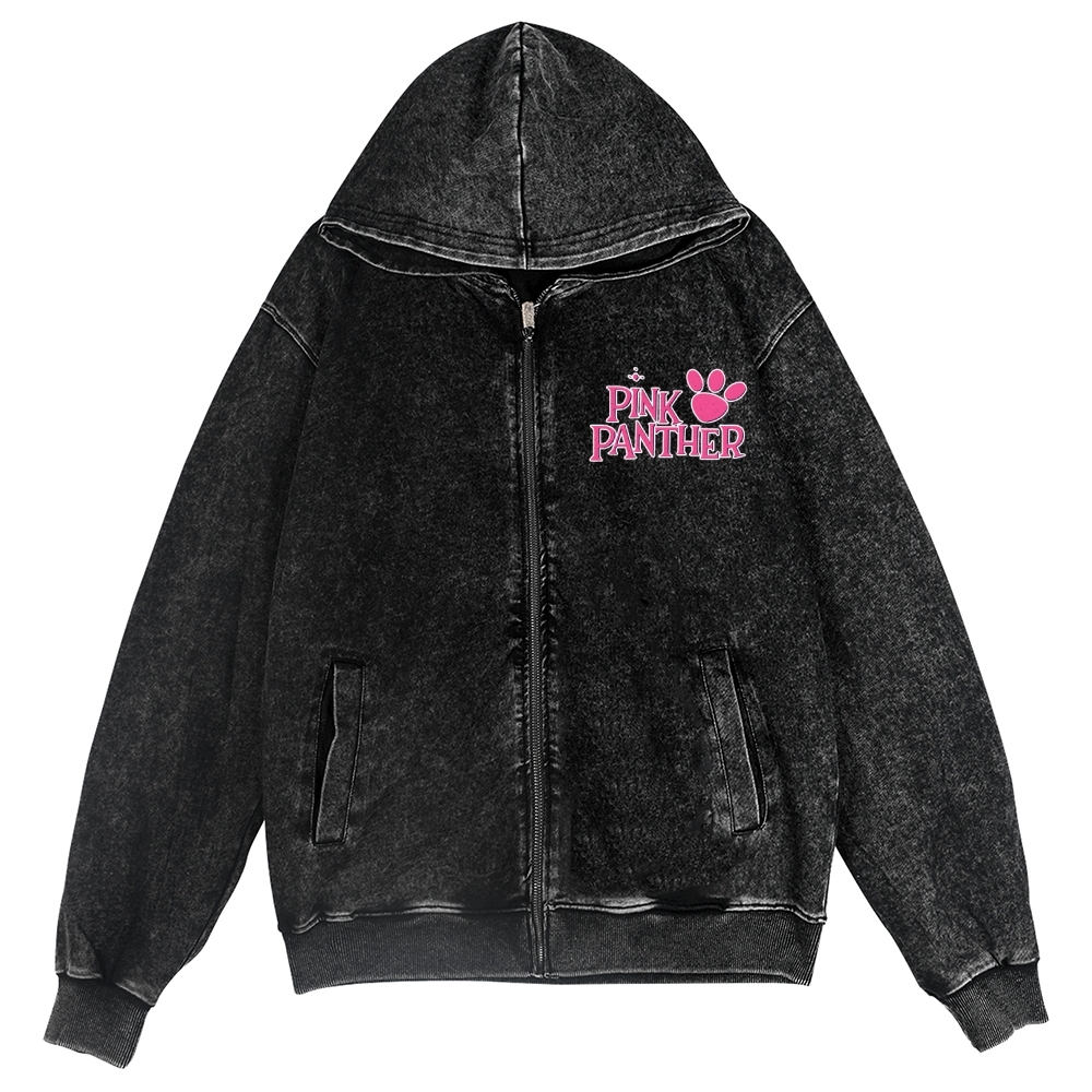 Pink Panther Vintage Wash Zip Hoodie