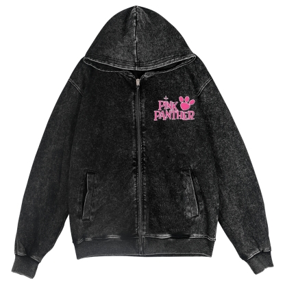 Pink Panther Vintage Wash Zip Hoodie