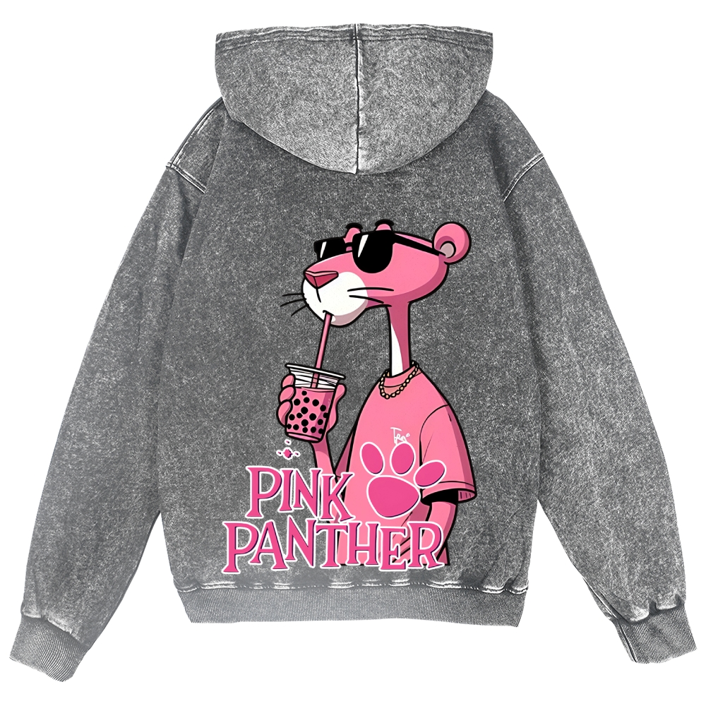 Pink Panther Vintage Wash Zip Hoodie