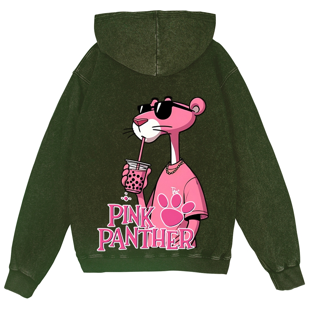 Pink Panther Vintage Wash Zip Hoodie
