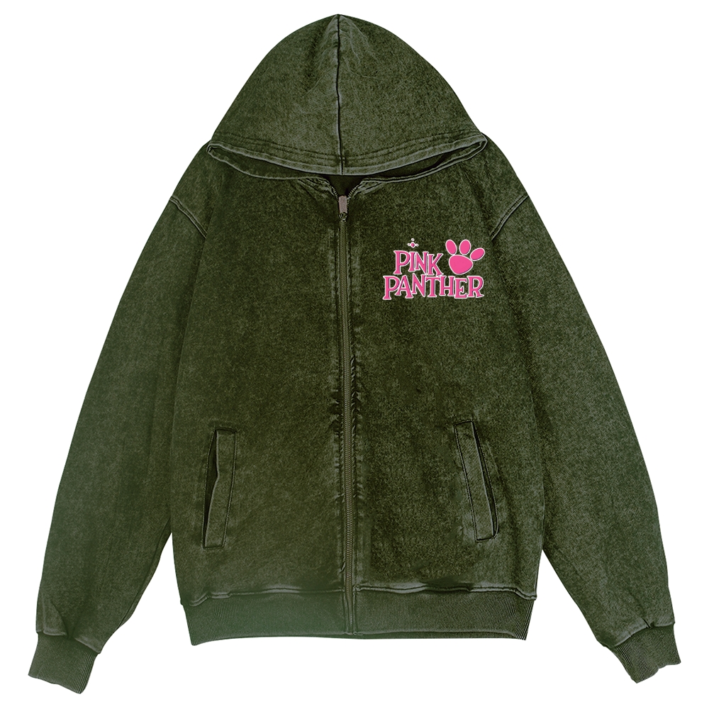 Pink Panther Vintage Wash Zip Hoodie
