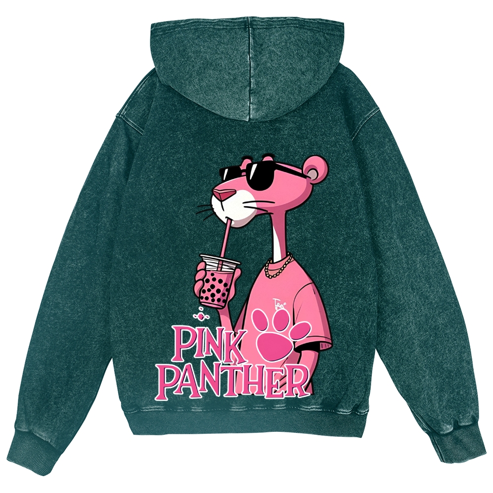 Pink Panther Vintage Wash Zip Hoodie