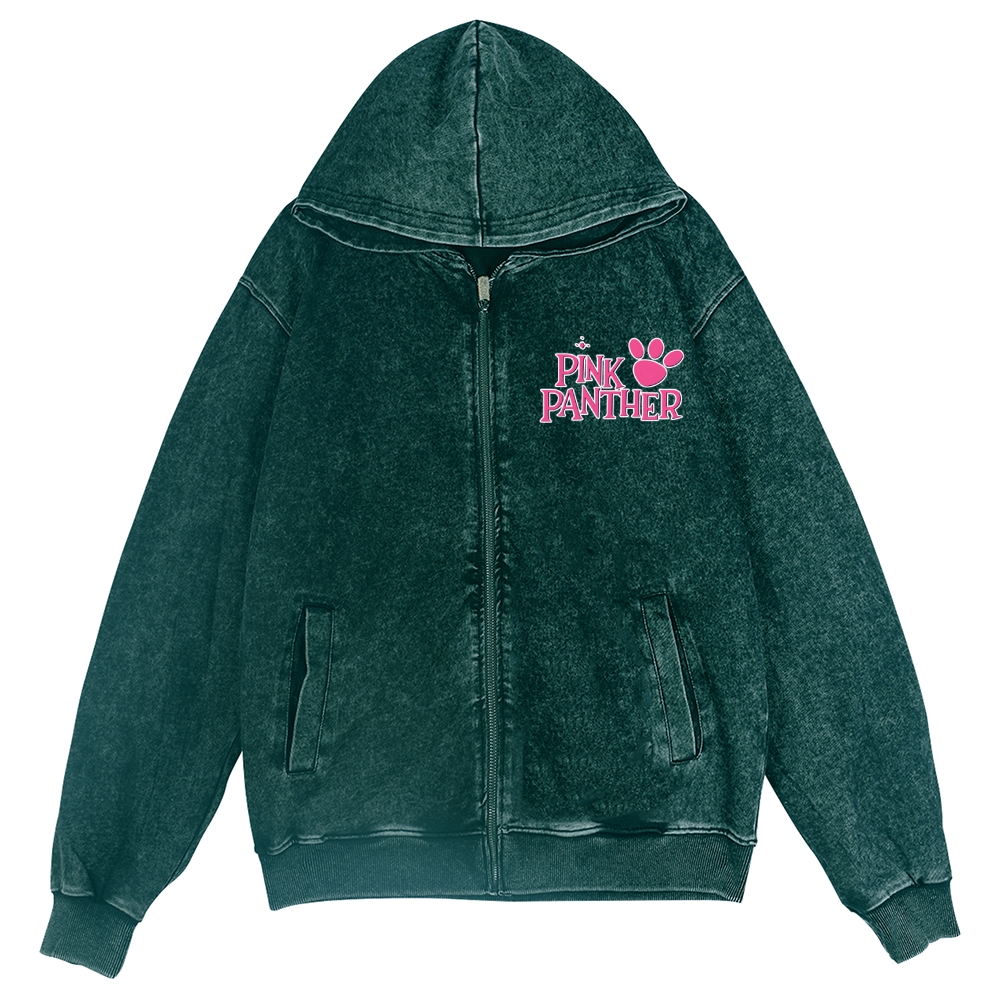 Pink Panther Vintage Wash Zip Hoodie