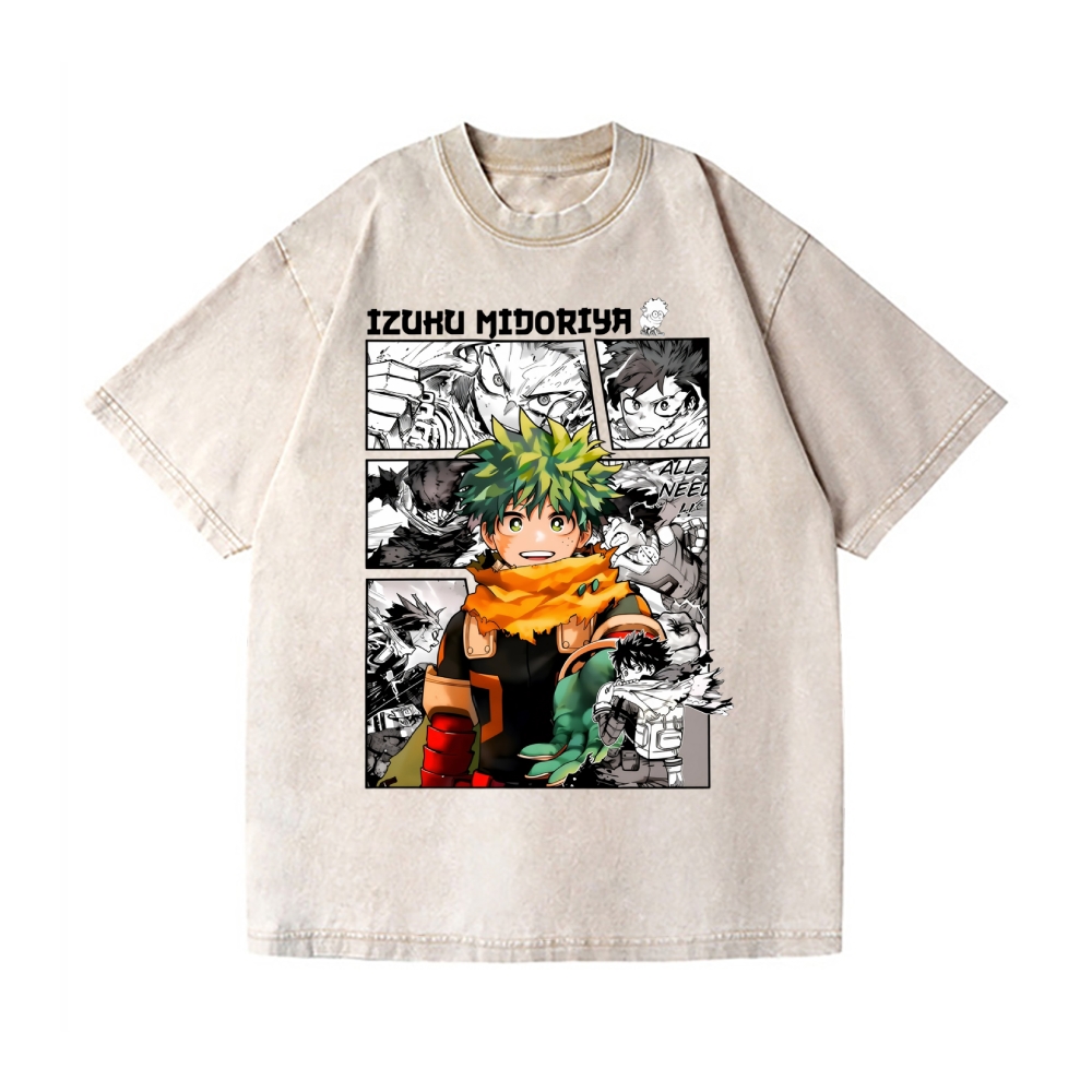 My Hero Academia Vintage Wash Japanese Design T-Shirt