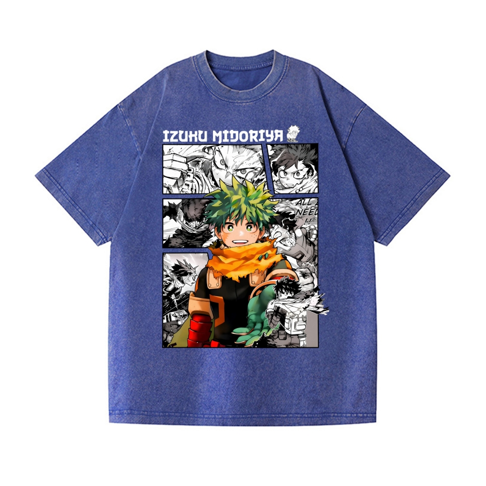 My Hero Academia Vintage Wash Japanese Design T-Shirt