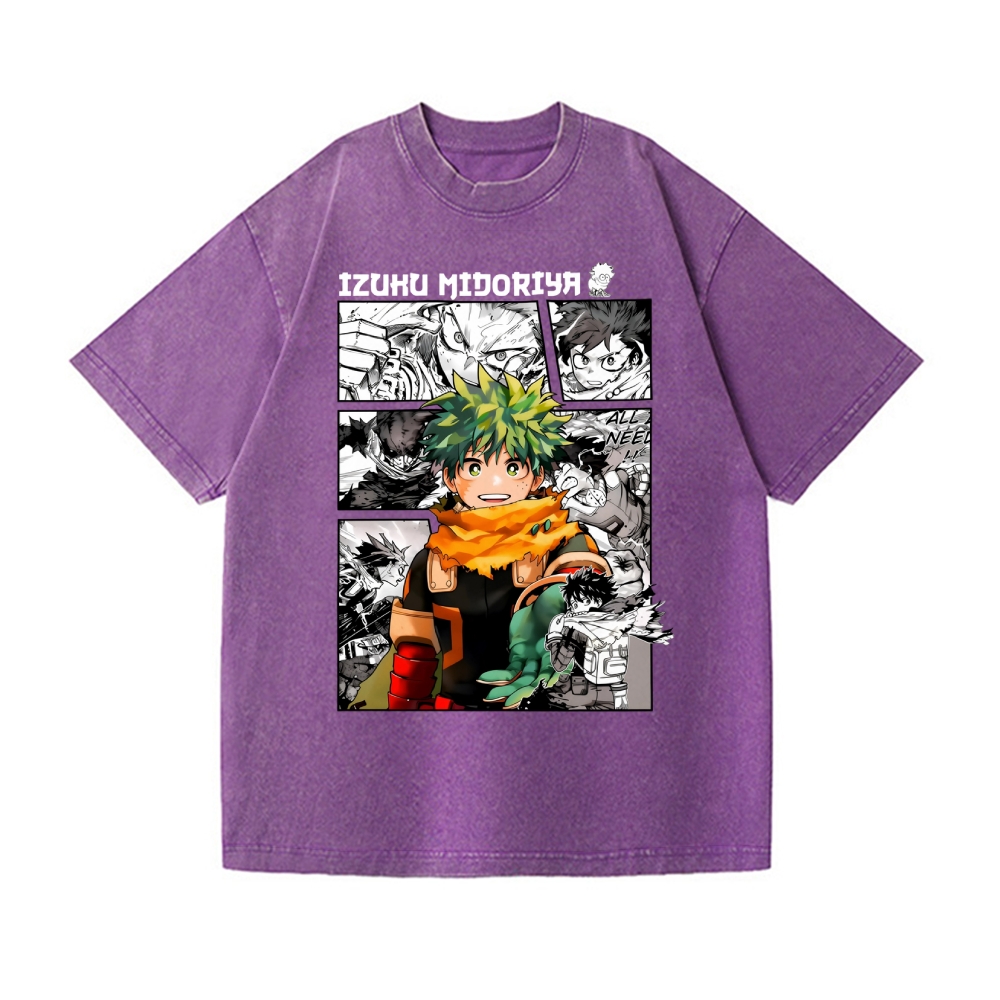 My Hero Academia Vintage Wash Japanese Design T-Shirt