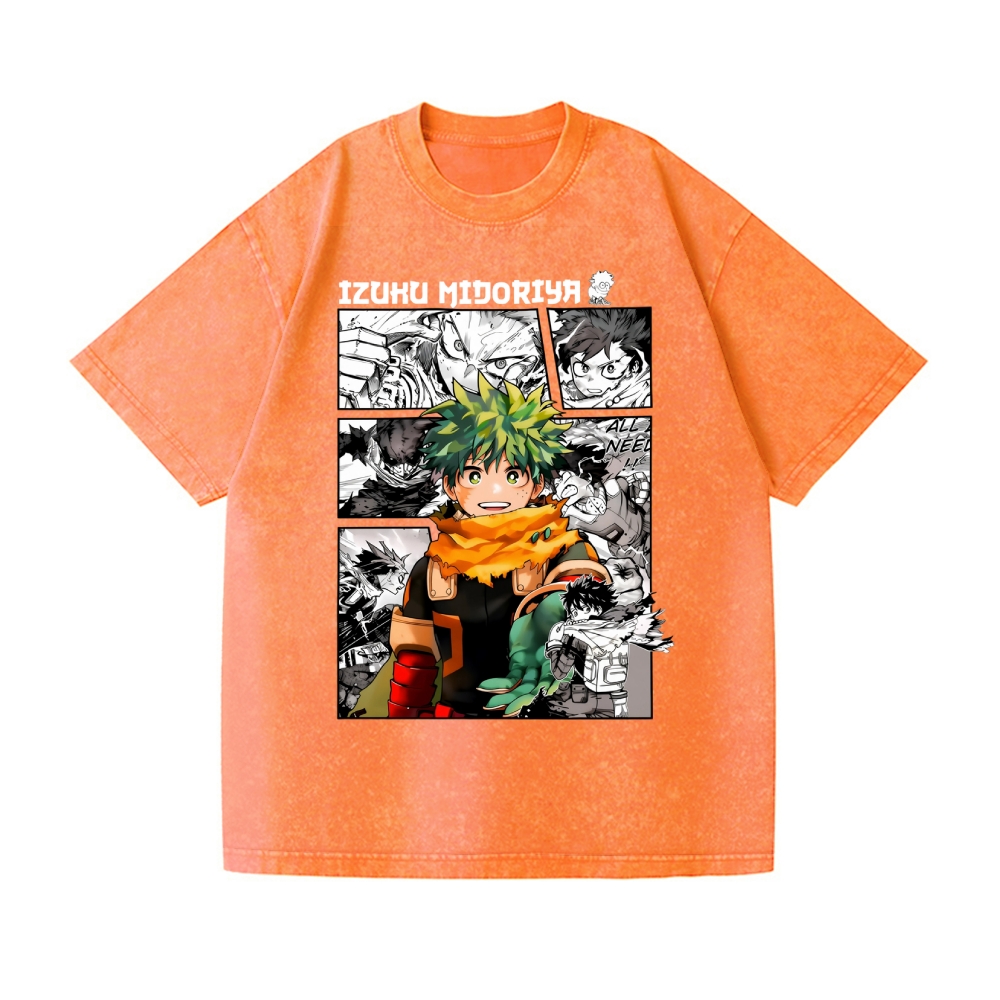 My Hero Academia Vintage Wash Japanese Design T-Shirt
