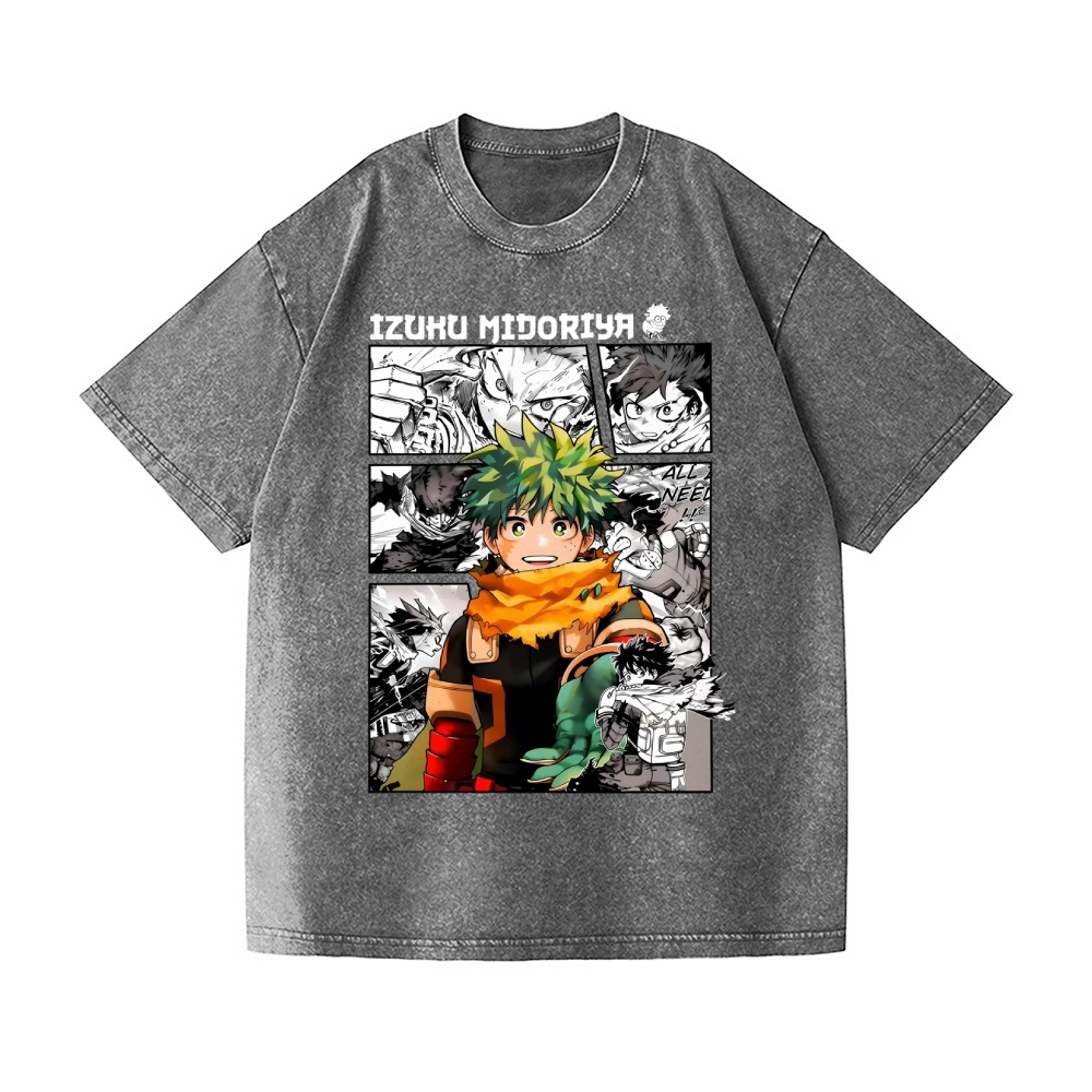 My Hero Academia Vintage Wash Japanese Design T-Shirt