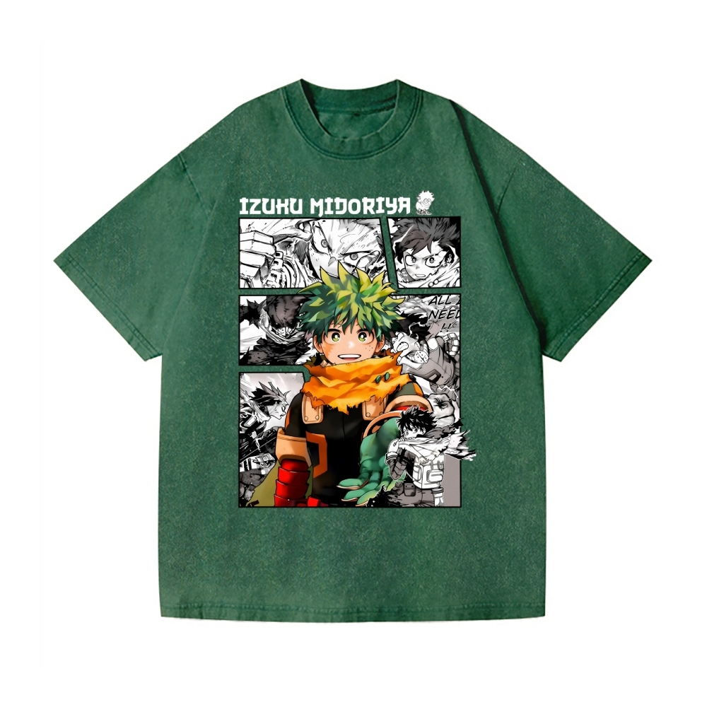 My Hero Academia Vintage Wash Japanese Design T-Shirt