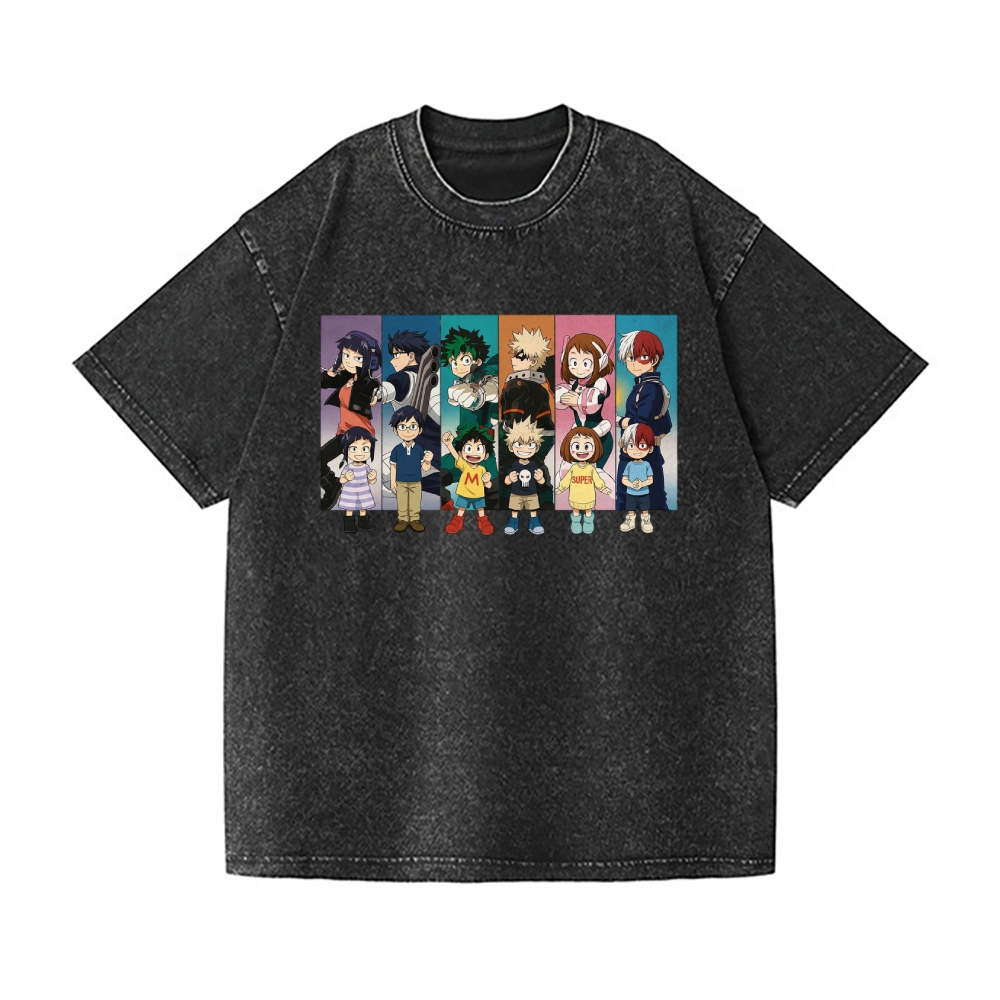My Hero Academia Vintage Wash Japanese Design T-Shirt