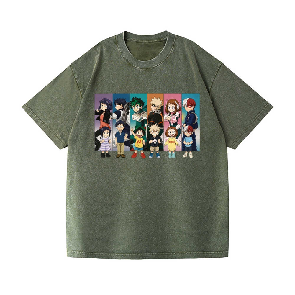 My Hero Academia Vintage Wash Japanese Design T-Shirt