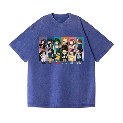 My Hero Academia Vintage Wash Japanese Design T-Shirt