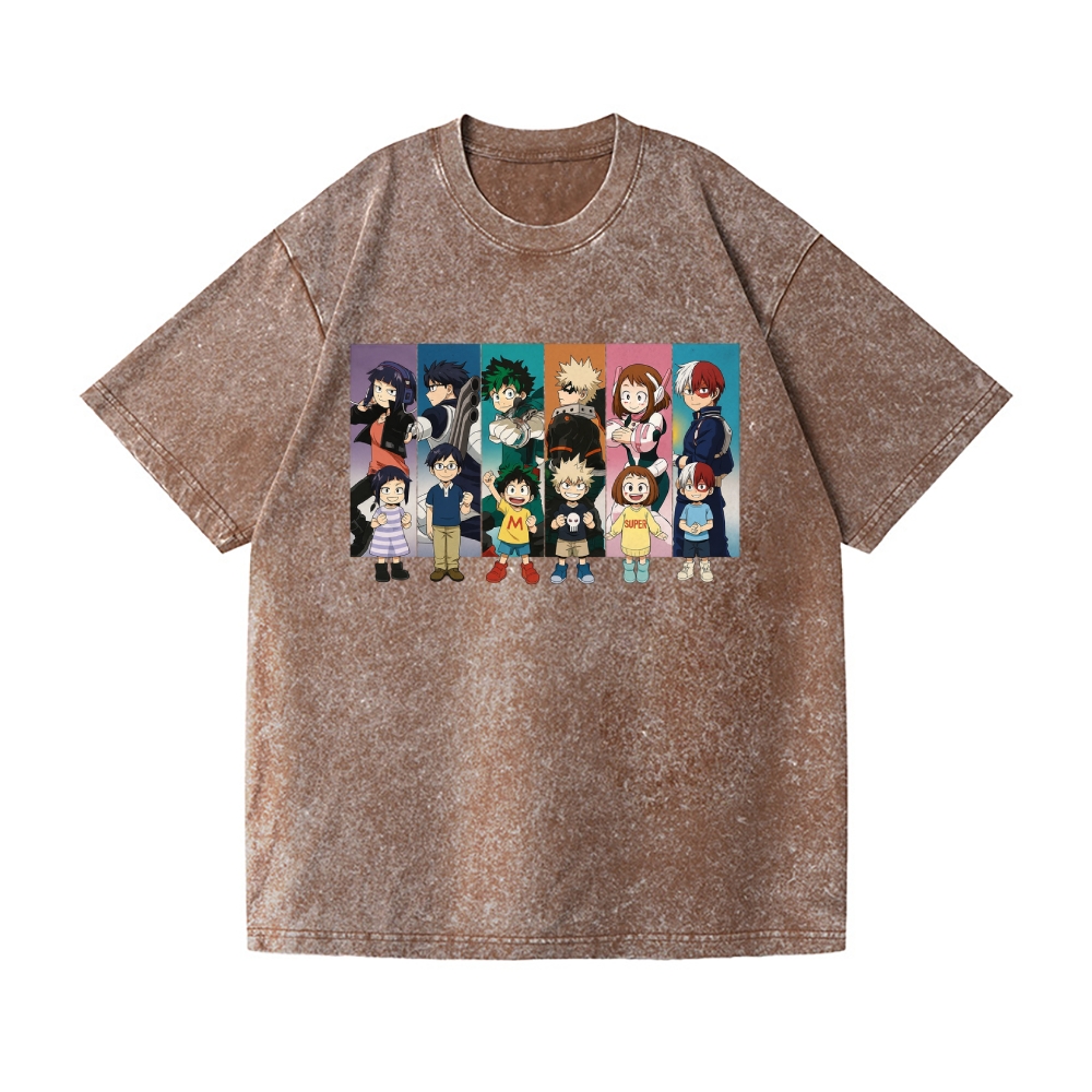 My Hero Academia Vintage Wash Japanese Design T-Shirt