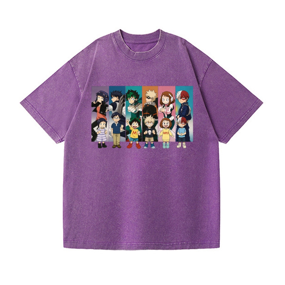 My Hero Academia Vintage Wash Japanese Design T-Shirt