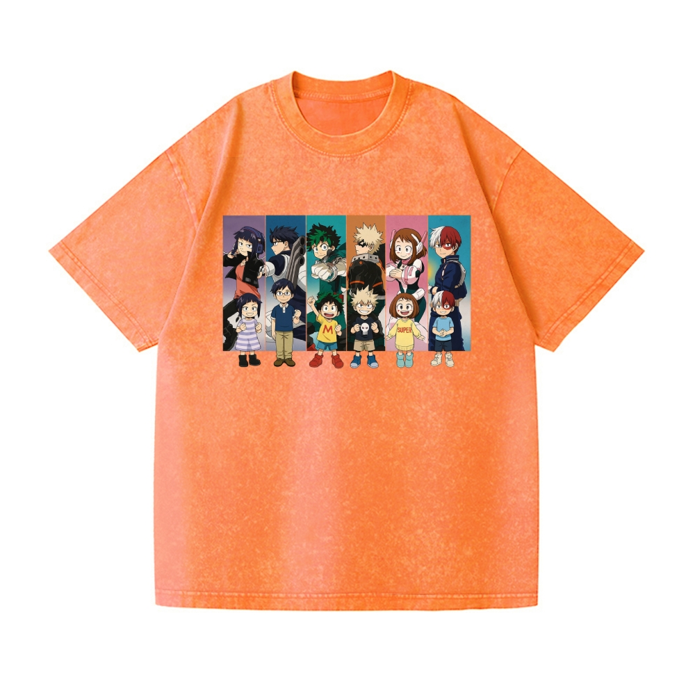 My Hero Academia Vintage Wash Japanese Design T-Shirt