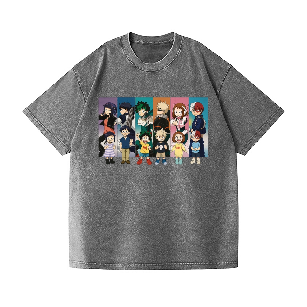 My Hero Academia Vintage Wash Japanese Design T-Shirt