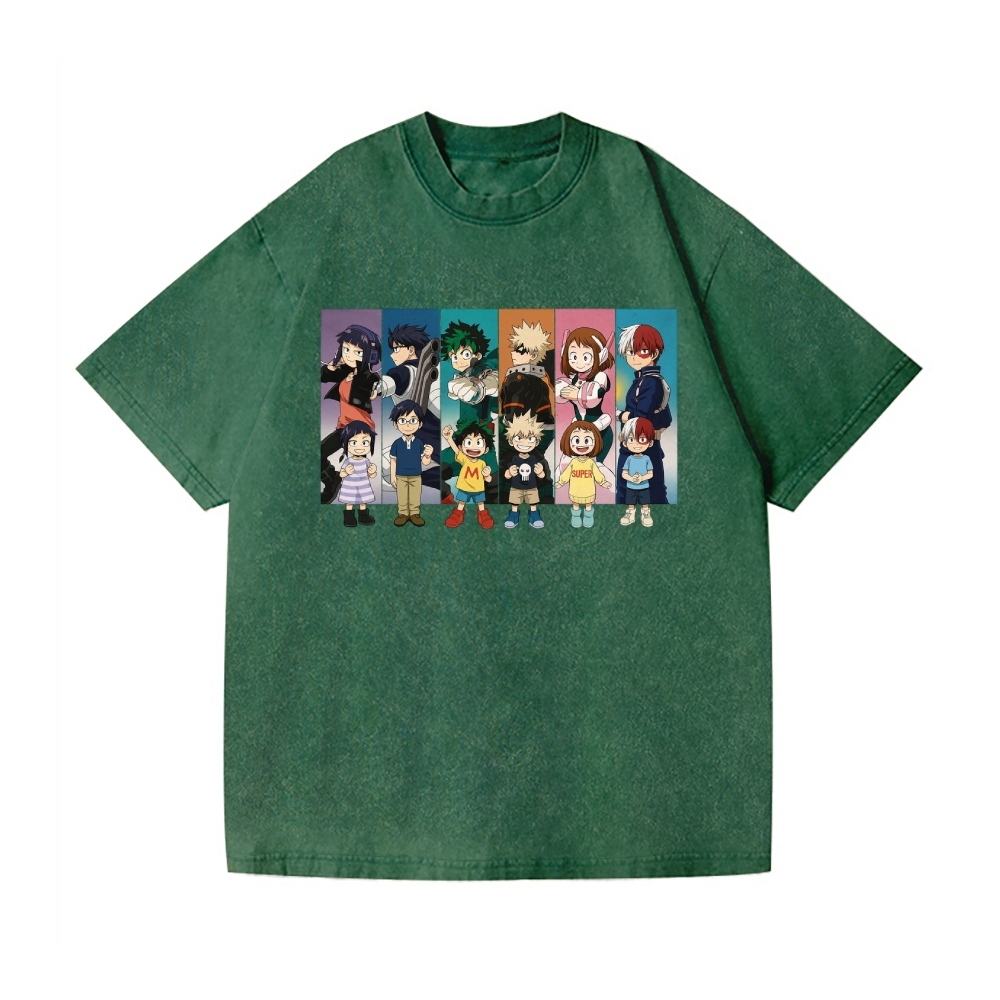 My Hero Academia Vintage Wash Japanese Design T-Shirt