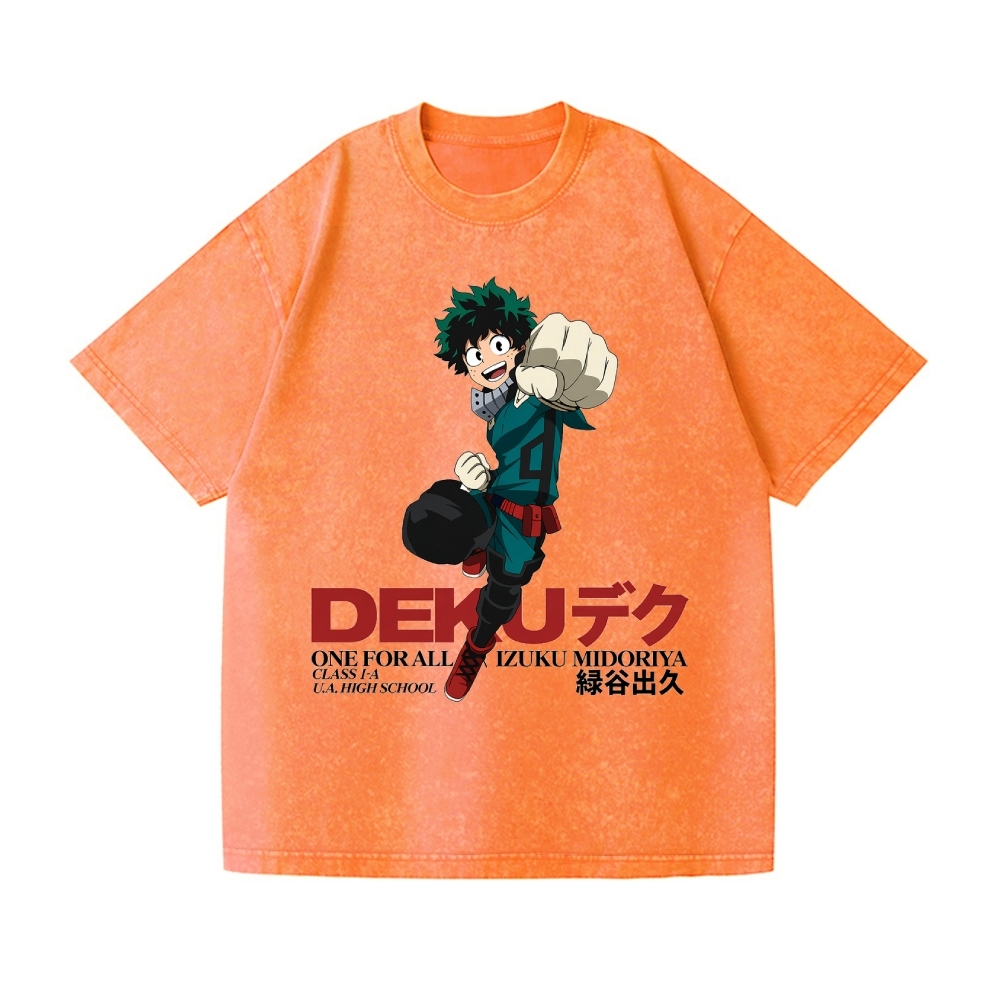 My Hero Academia Vintage Wash Japanese Design T-Shirt
