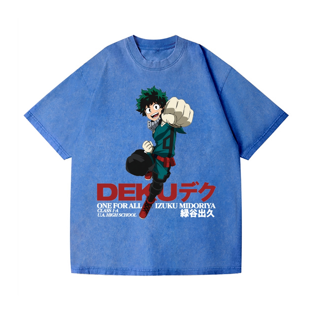 My Hero Academia Vintage Wash Japanese Design T-Shirt