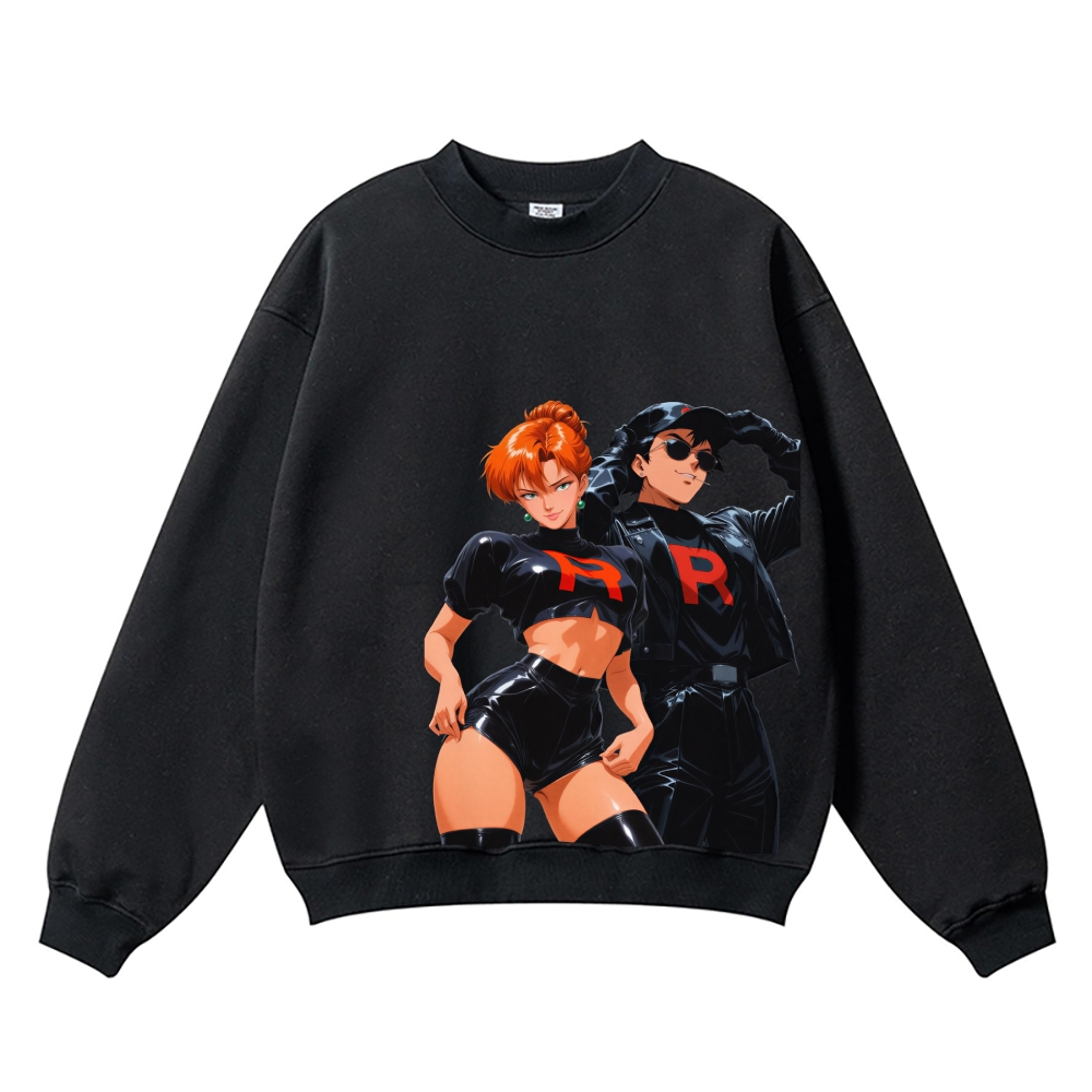 Team Rocket Vintage Cotton Blend Sweatshirt