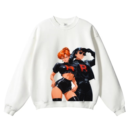 Team Rocket Vintage Cotton Blend Sweatshirt