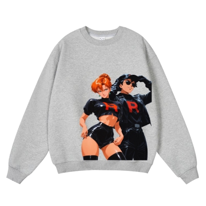 Team Rocket Vintage Cotton Blend Sweatshirt