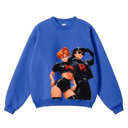 Team Rocket Vintage Cotton Blend Sweatshirt