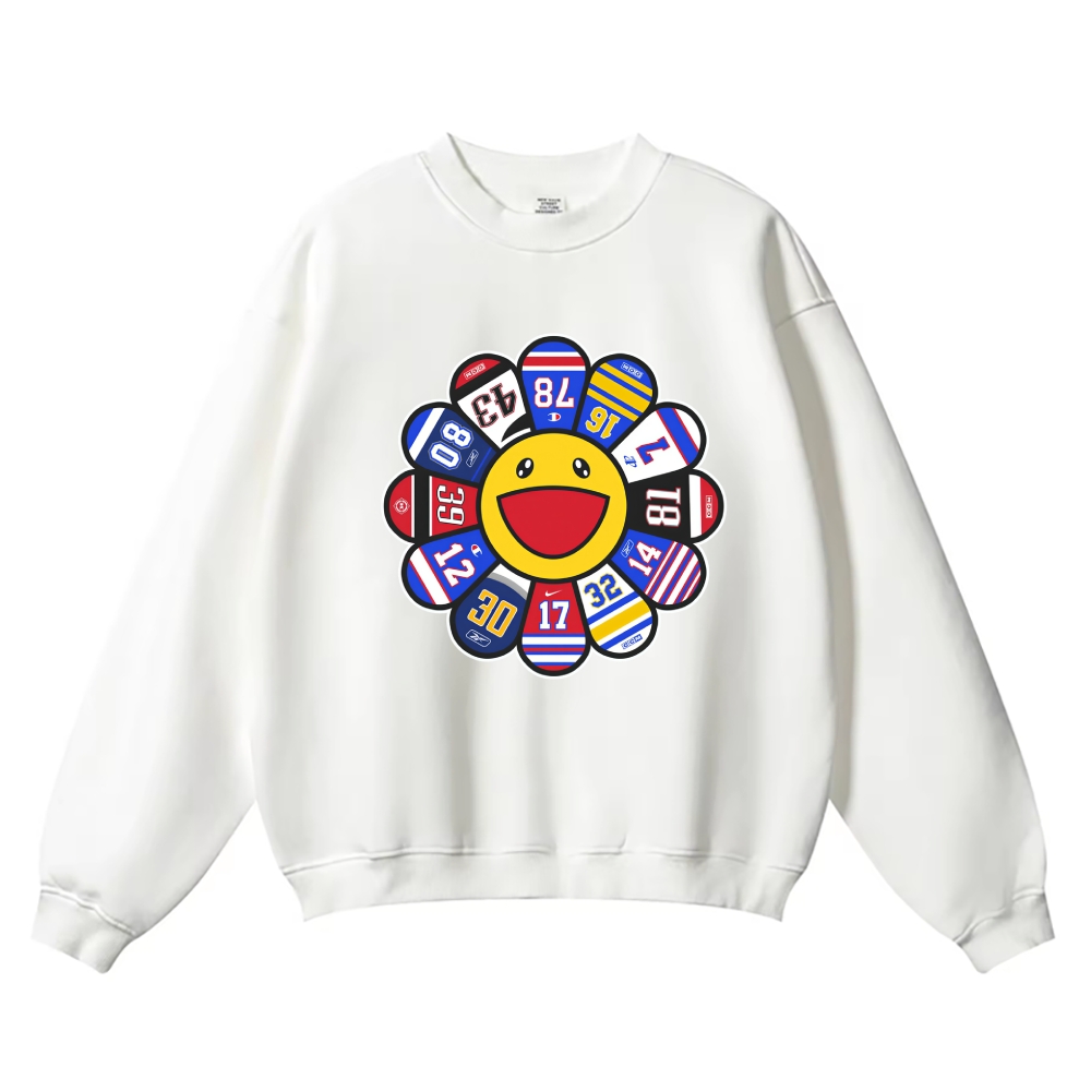 TM Sunflower Team logo Vintage Cotton Blend Sweatshirt