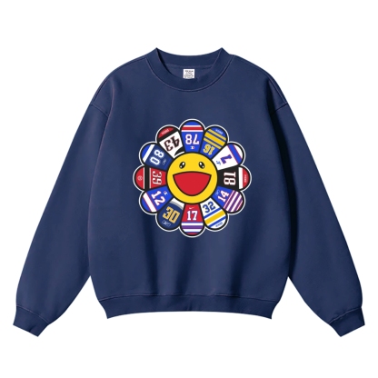 TM Sunflower Team logo Vintage Cotton Blend Sweatshirt
