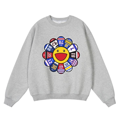 TM Sunflower Team logo Vintage Cotton Blend Sweatshirt