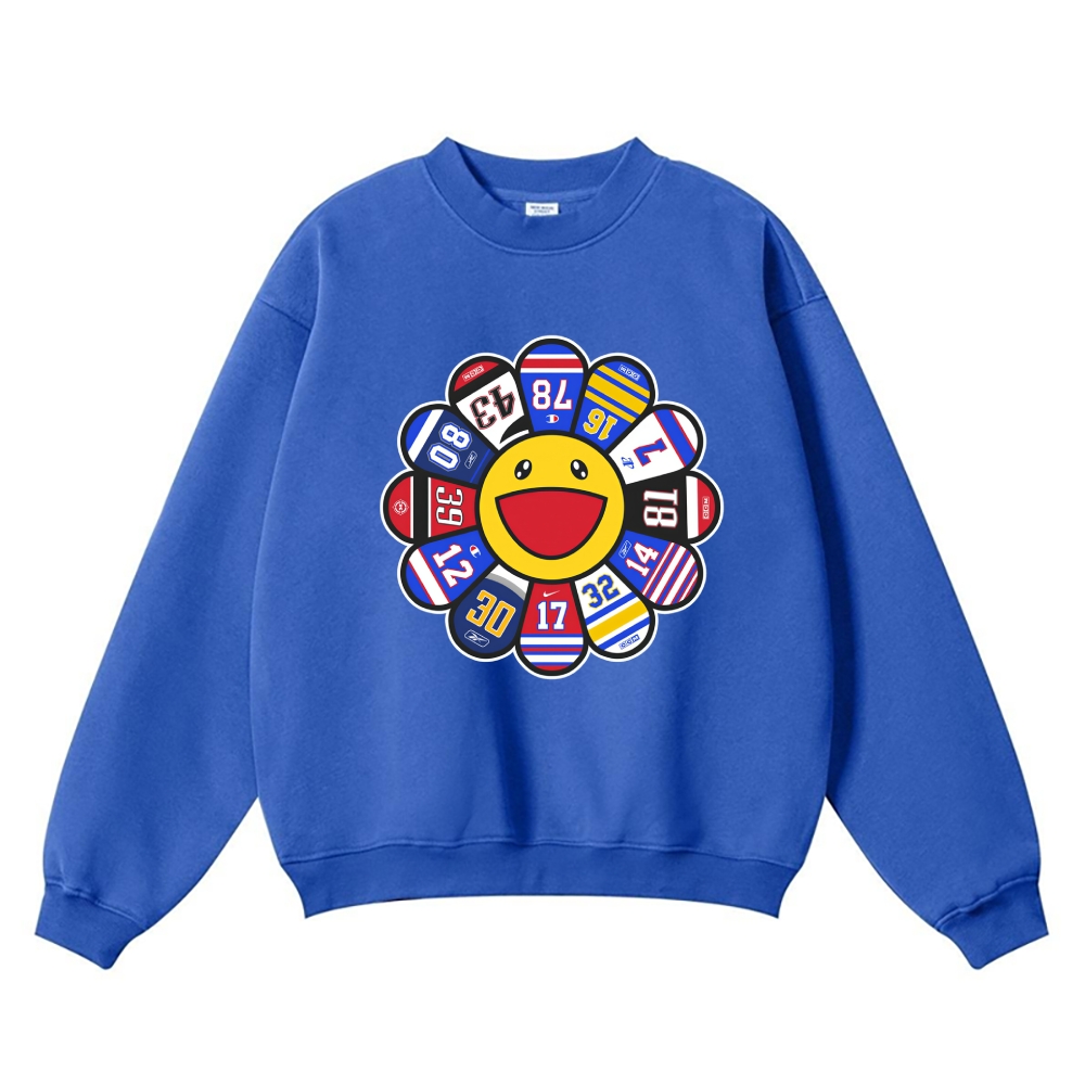 TM Sunflower Team logo Vintage Cotton Blend Sweatshirt