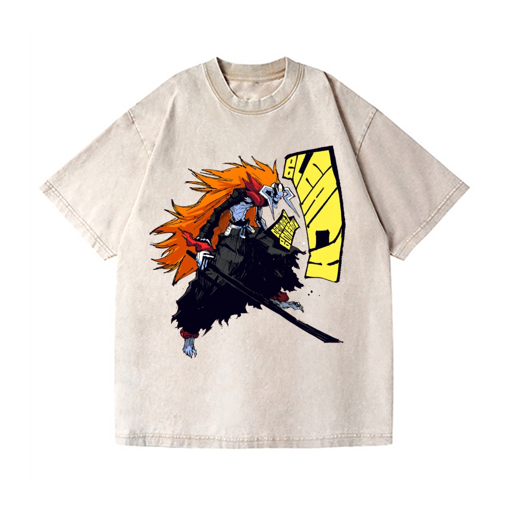 Bleach Vintage Wash Japanese Design T-Shirt