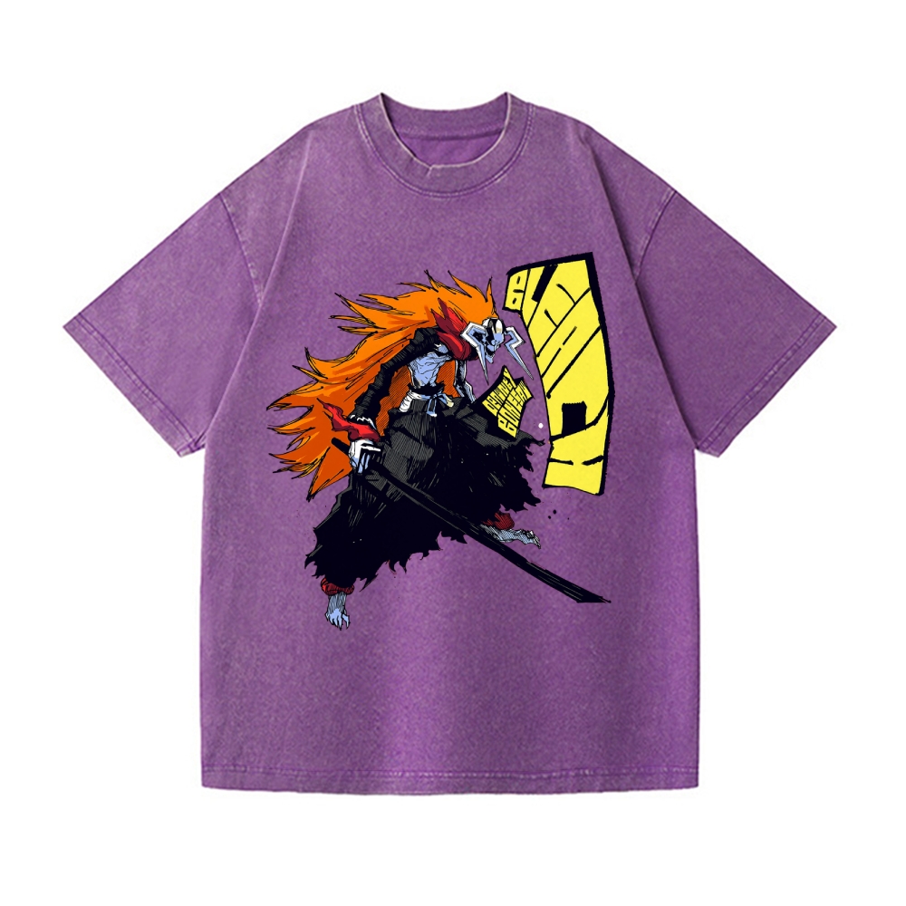 Bleach Vintage Wash Japanese Design T-Shirt
