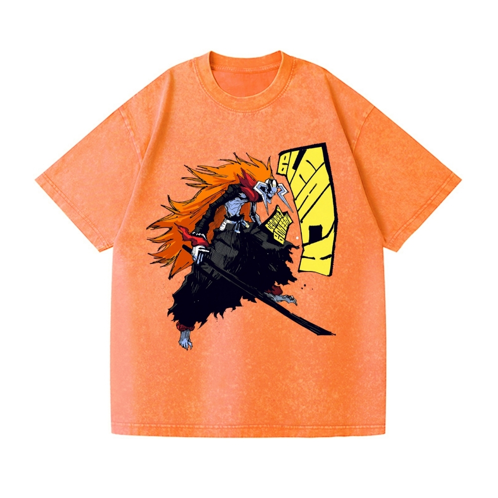 Bleach Vintage Wash Japanese Design T-Shirt